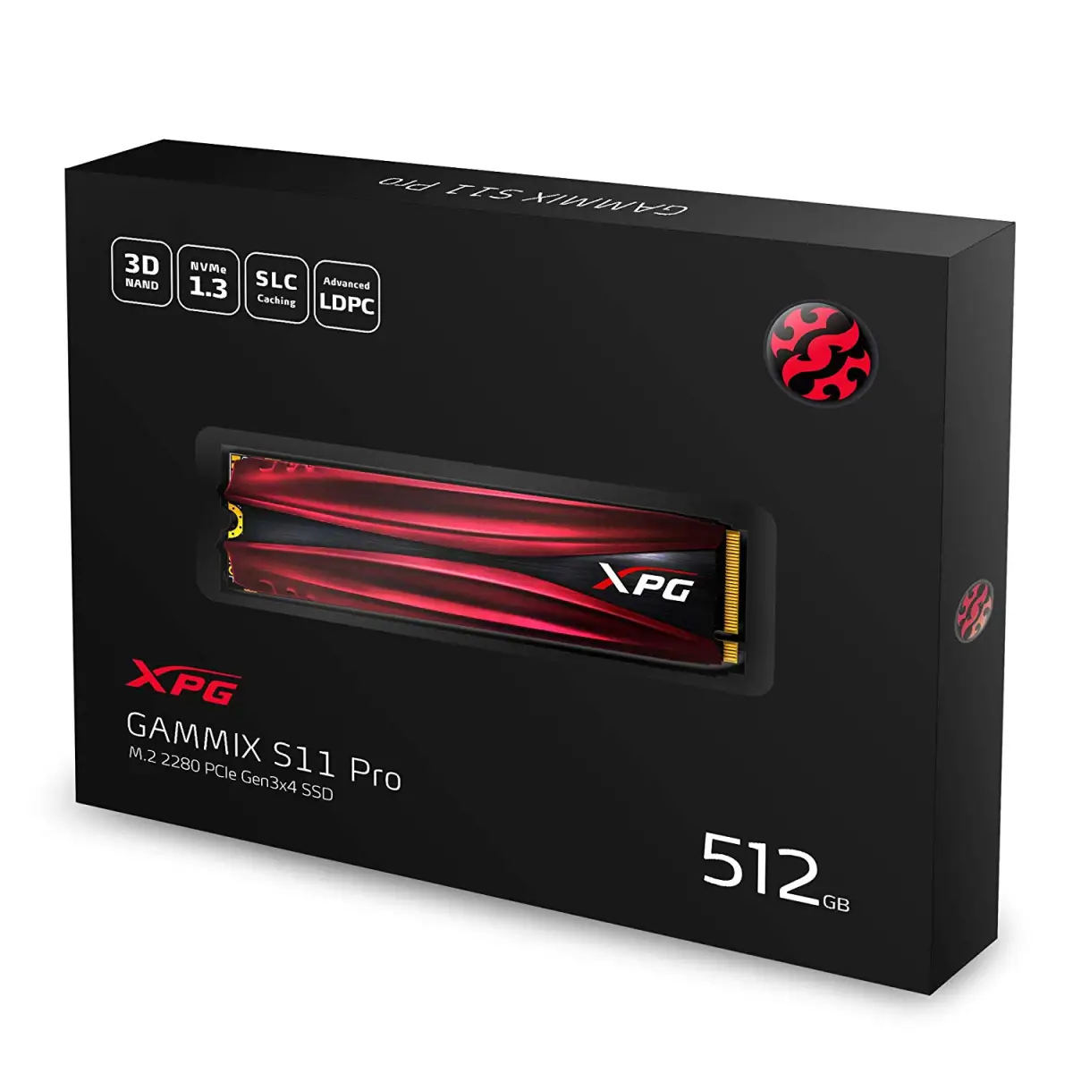 SOLID STATE DISK 512GB ADATA M.2 NVME GAMING XPG S11 PRO AGAMMIXS11P-512GT-C