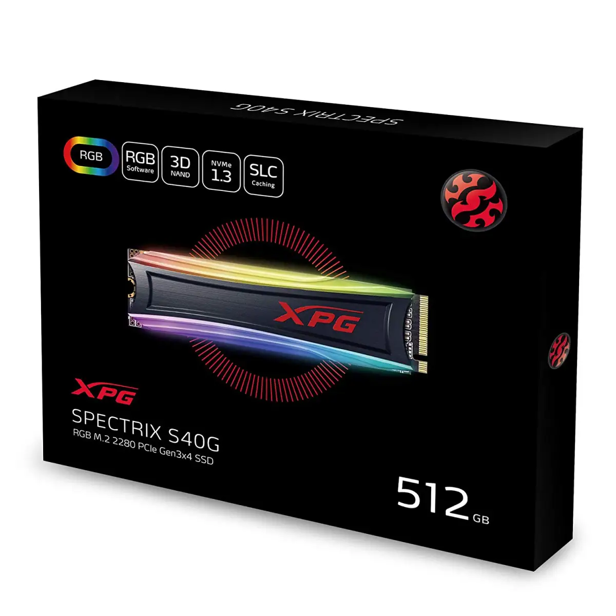 SOLID STATE DISK 512GB ADATA M.2 NVME GAMING XPG S40G AS40G-512GT-C