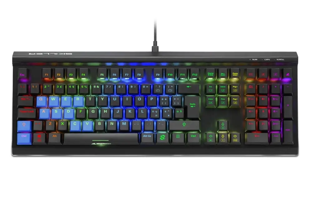 TASTIERA GAMING SHARKOON SKILLER MECH SGK60 MECCANICA SWITCH BROWN KAILH RGB