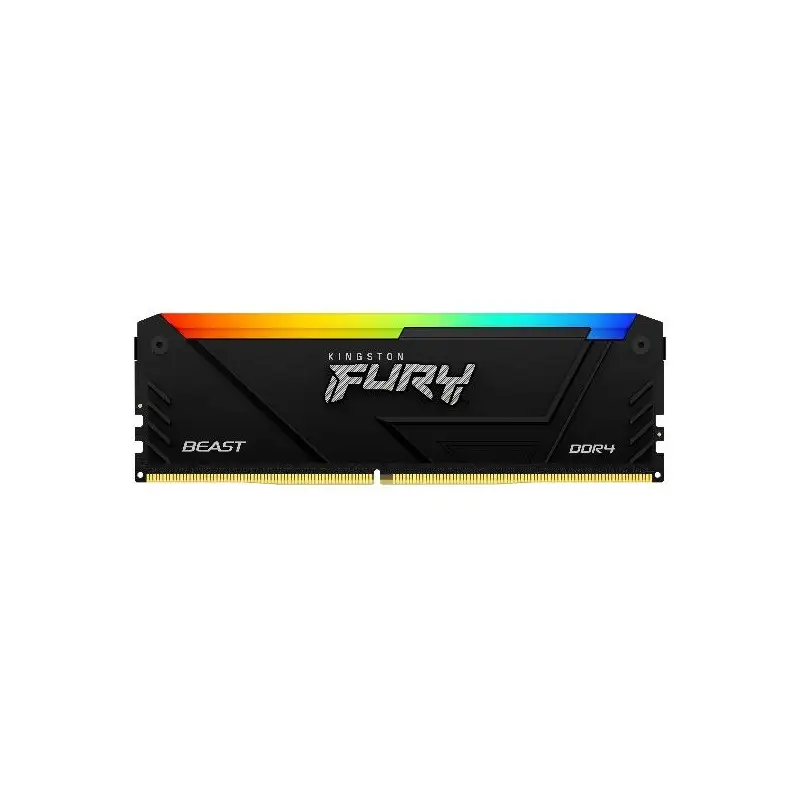 RAM 16GB 3600MHZ DDR4 RGB FURY BEAST BLACK KINGSTON KF436C18BB2A/16