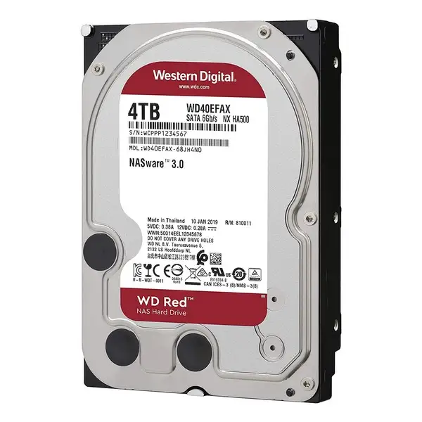 HDW033S HARD DISK SATA3 3.5" 4 TB "RED" 5.400 RPM 64MB "NAS" WD40EFAX