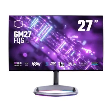 MONITOR GAMING COOLER MASTER 27" GM27-FQS 2K ARGB IPS 165Hz QHD 1ms HDR GSYNC HDMI DP