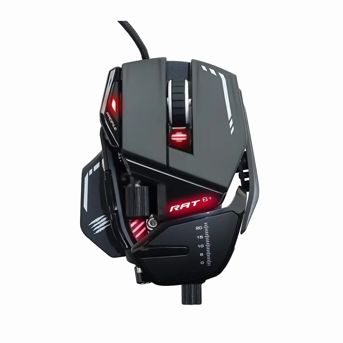 MOUSE GAMING MAD CATZ R.A.T. 8+ USB DPI 16K 11 TASTI NERO MR03MCINBL000-0