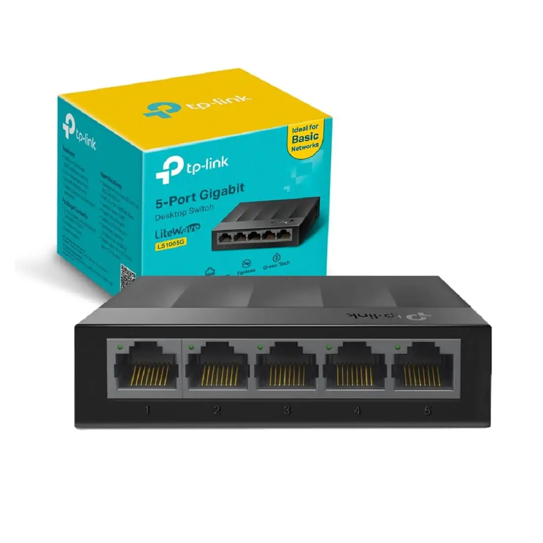 SWITCH TP-LINK DESKTOP GIGABIT 5 PORTE LS1005G 8P