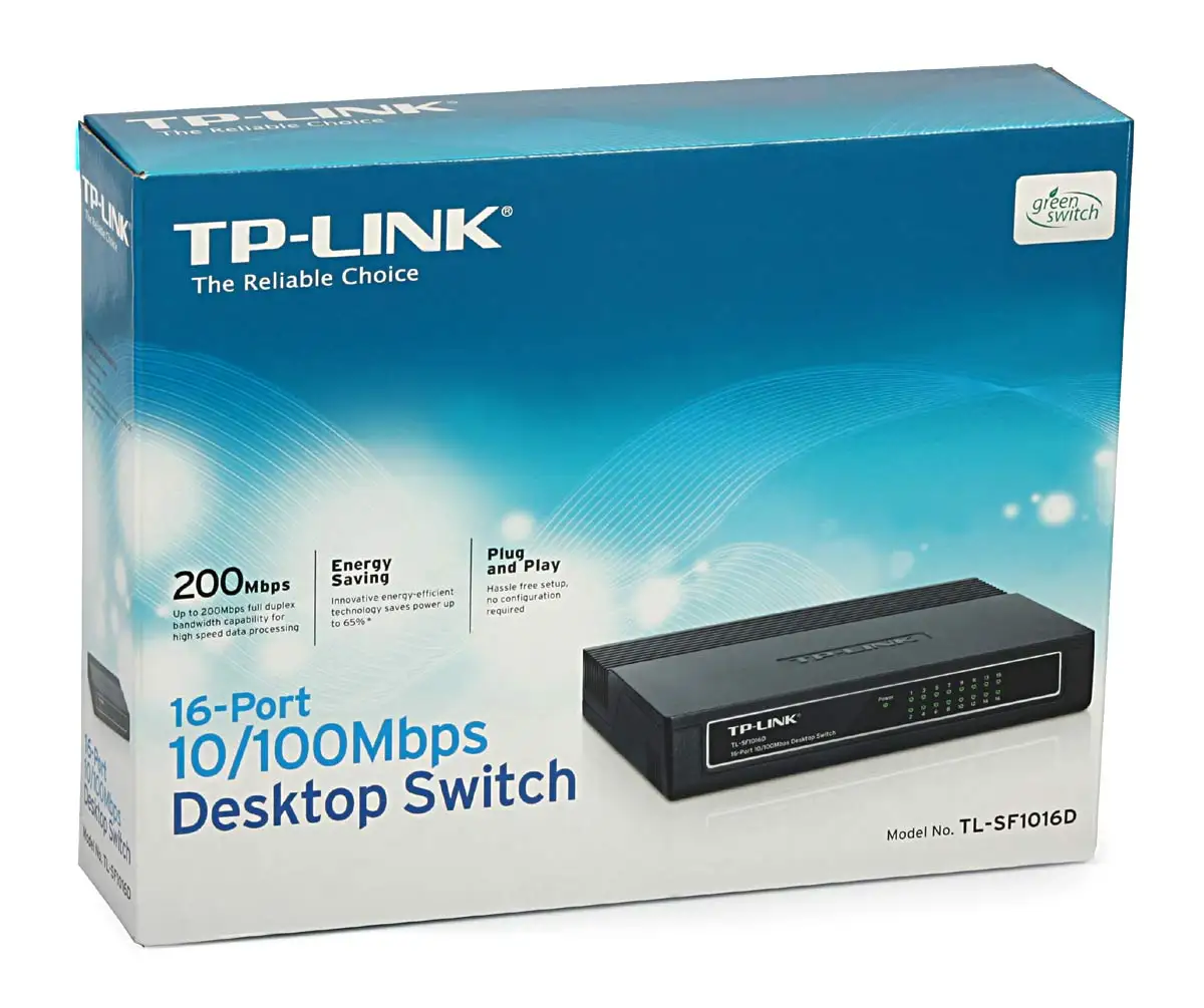 SWITCH TP-LINK DESKTOP 10/100Mbps 16 PORTE TL-SF1016D