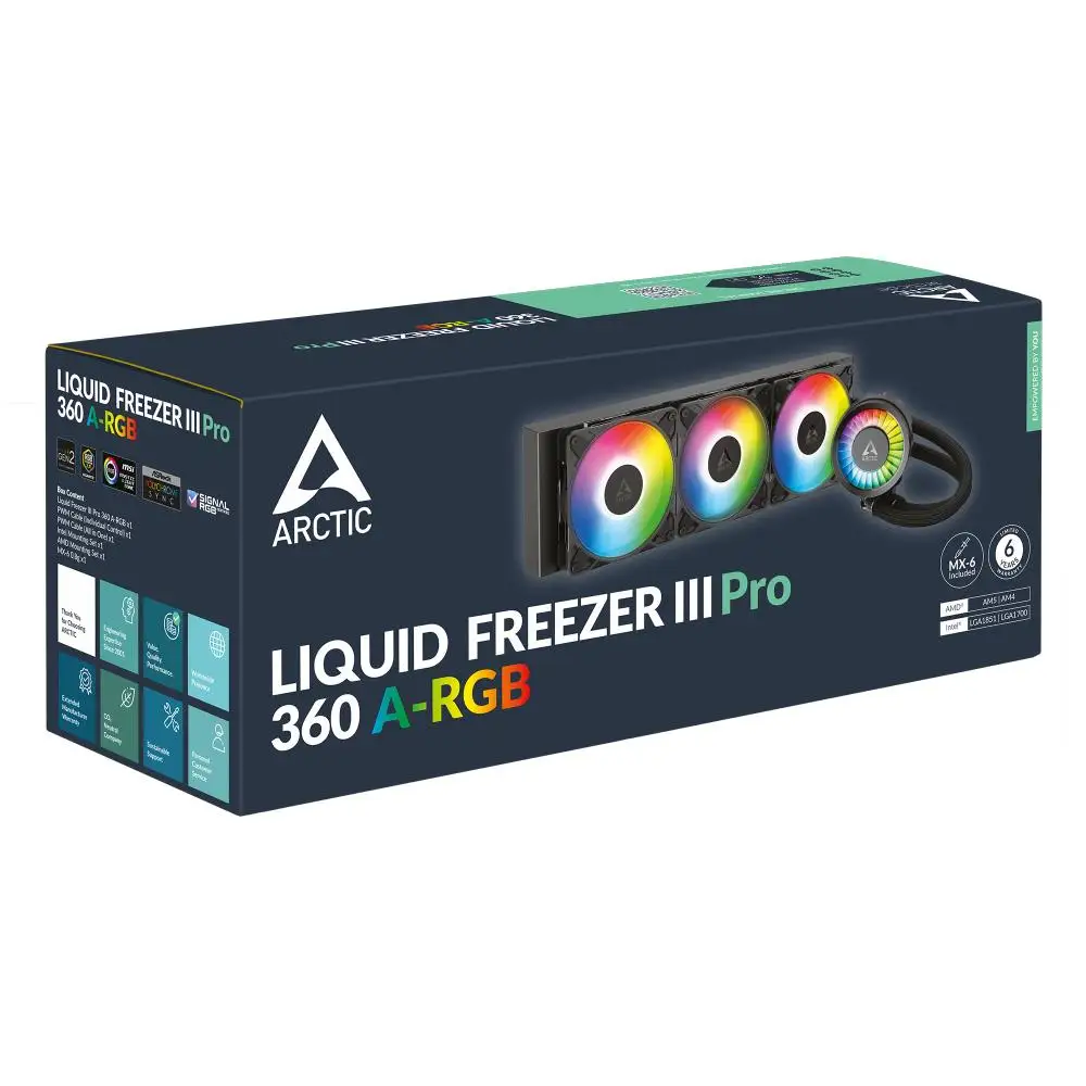 DISSIPATORE A LIQUIDO ARCTIC FREEZER III PRO 360 A-RGB LGA1700 LGA1851 BLACK ACFRE00184A