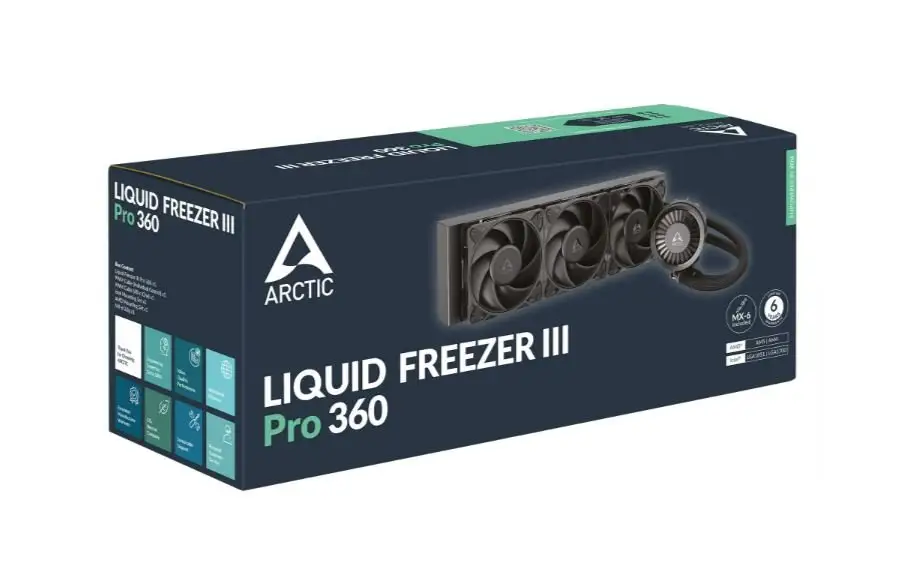 DISSIPATORE A LIQUIDO ARCTIC FREEZER III PRO 360 LGA1700 LGA1851 BLACK ACFRE00180A