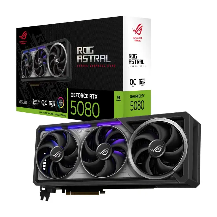 SVGA ASUS ROG ASTRAL RTX5080 16G OC GAMING 16GB DDR7 DLSS 4 PCIE 4.0 HDMI DP 90YV0LV0-M0NA00