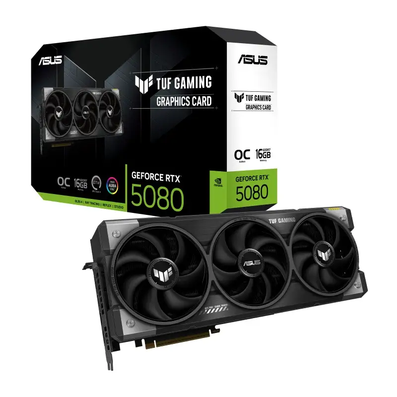 SVGA ASUS TUF RTX5080 16G OC GAMING 16GB DDR7 DLSS 4 PCIE 4.0 HDMI DP 90YV0M30-M0NA00