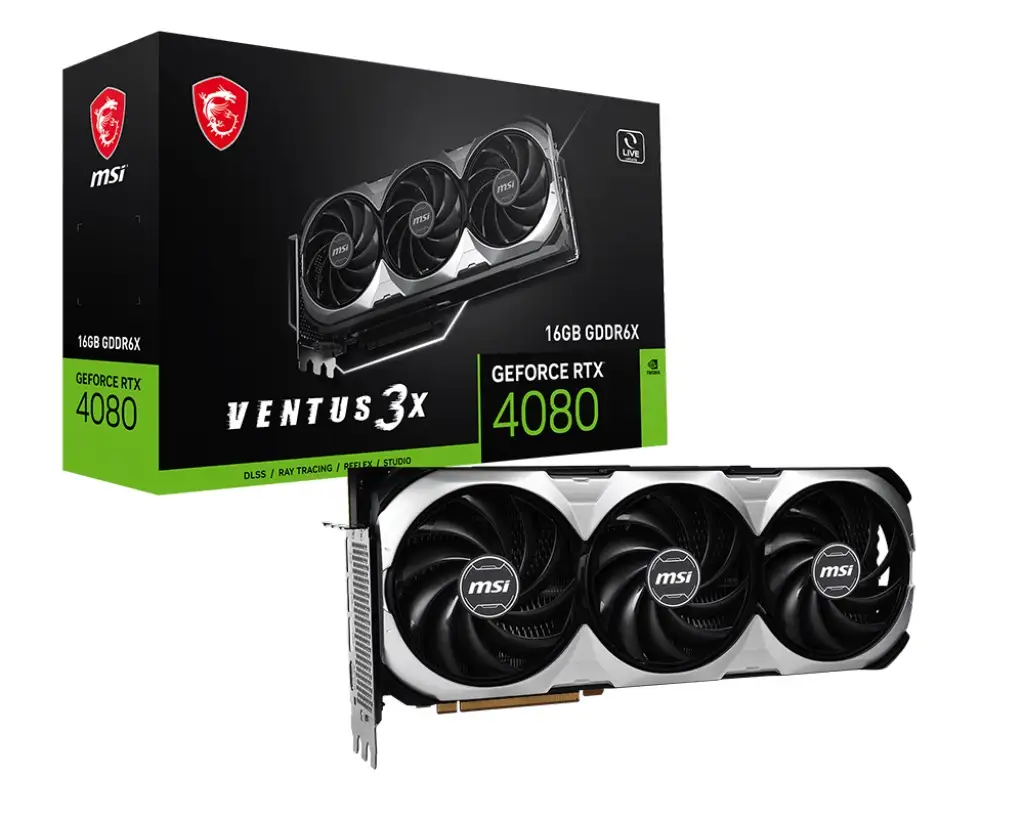SVGA MSI RTX4080 VENTUS 3X OC 16G 16GB DDR6 HDMI DP