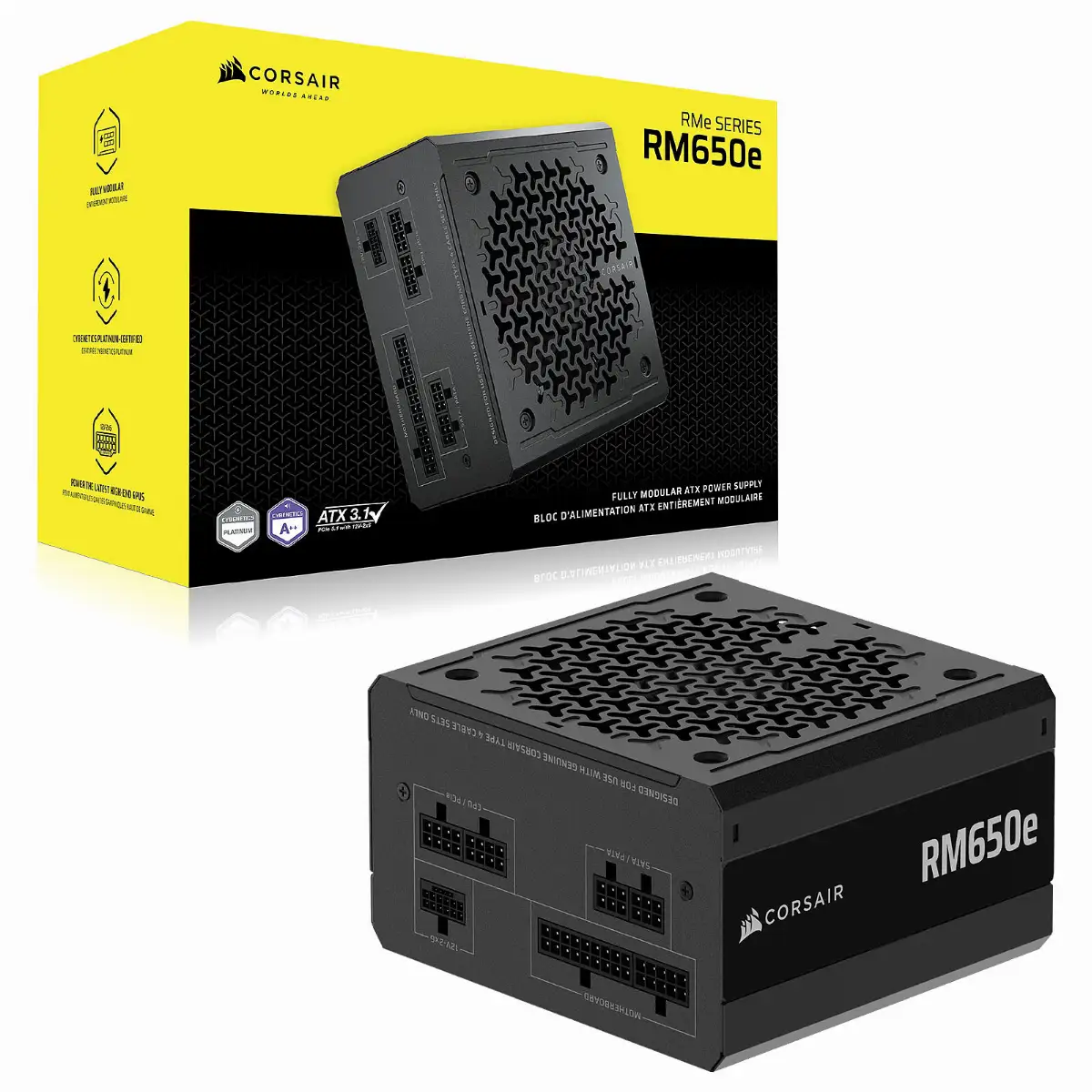 ALIMENTATORE MODULARE ATX 650W CORSAIR RM650E ATX 3.1 PCIe 5.1 80+ GOLD CP-9020302-EU