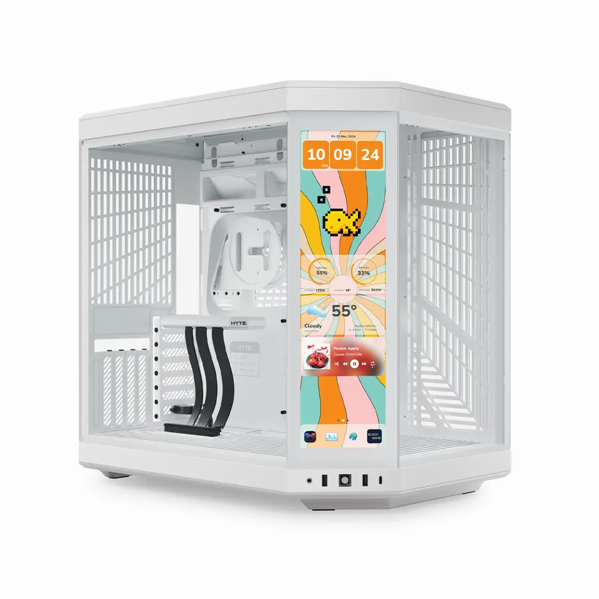 CASE HYTE Y70 TOUCH ATX USB 3.0 SNOW WHITE CS-HYTE-Y70-WW-L