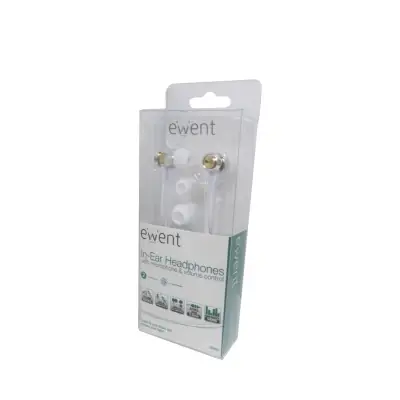 AURICOLARI CON MICROFONO + VOLUME STEREO NERO BIANCO EW3586 EW3587