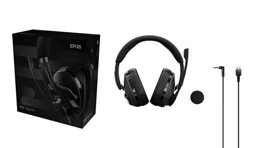 CUFFIE SENNHEISER EPOS H3 HYBRID PC - CONSOLE BLUETOOTH USB JACK NERO