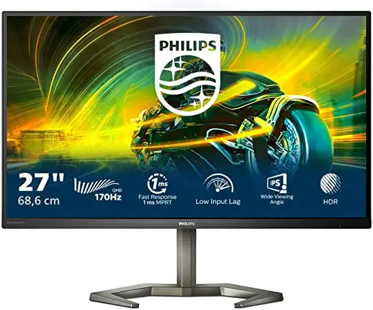 MONITOR GAMING PHILIPS 27" LED IPS 27M1N5500ZA 16:9 QHD 2K 170HZ 1MS 350 HDMI DP PIVOT