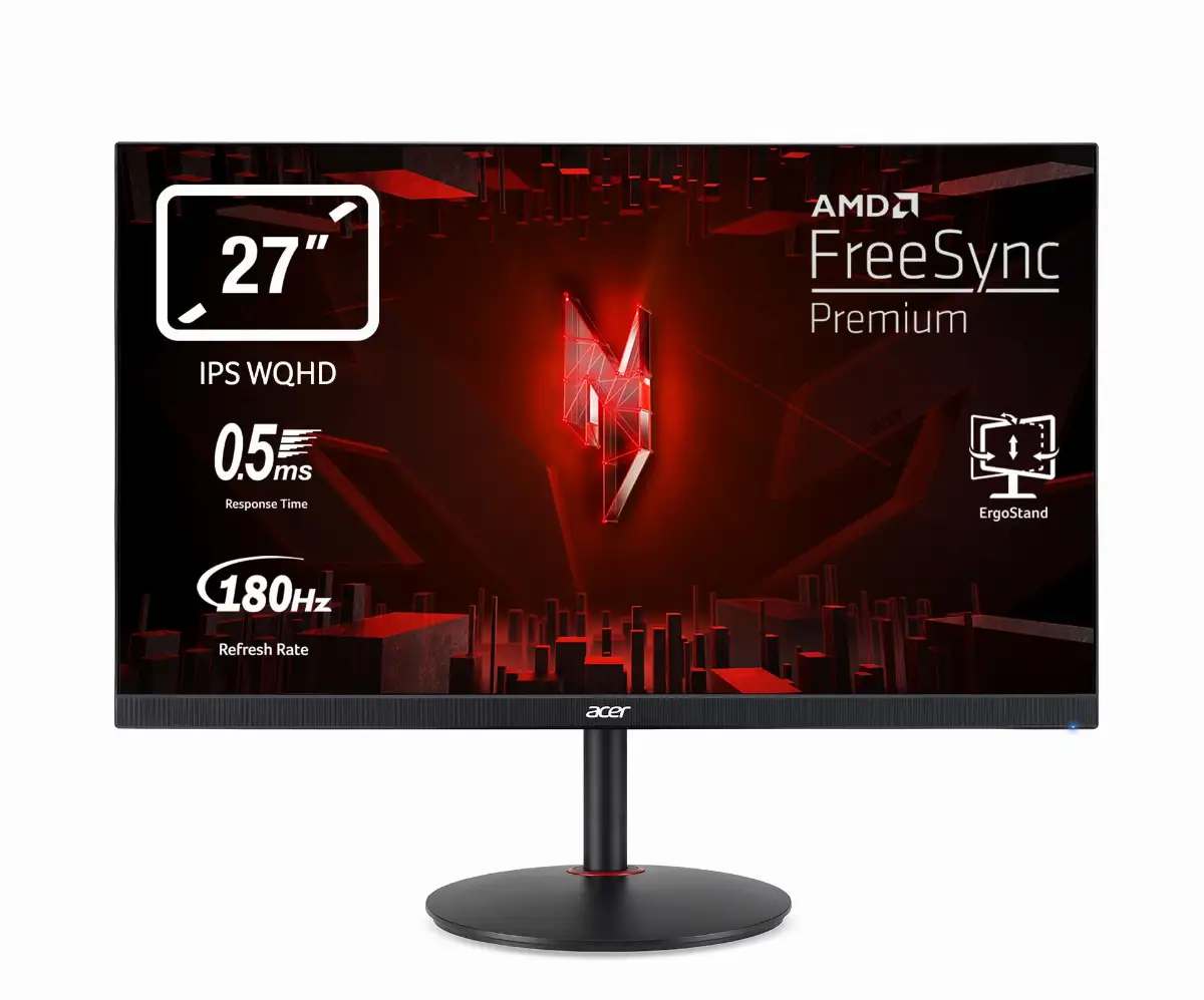 MONITOR GAMING ACER 27" XV271UM3 IPS 2K WQHD 180Hz 0,5MS HDMI DP