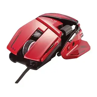 MOUSE GAMING MAD CATZ R.A.T. 8+ USB DPI 16K 11 TASTI RED MR06DCINRD000-0