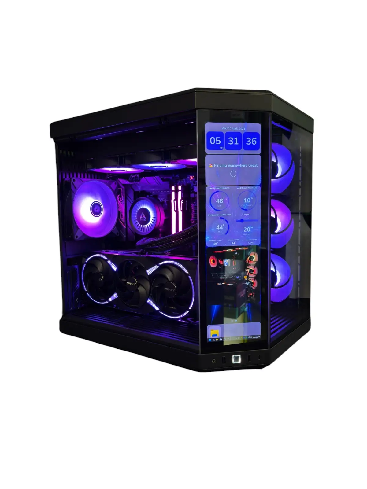 POWERED BY "PC FROG" - CPU AMD R9 9900X3D 32GB SSD 2TB VGA RTX5080 16GB CASE HYTE 70 TOUCH 1000W
