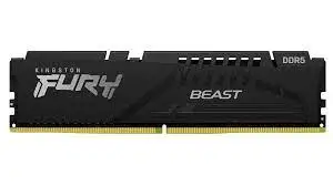 RAM 8GB 5200MHZ DDR5 FURY BEAST BLACK KINGSTON KF552C40BB-8