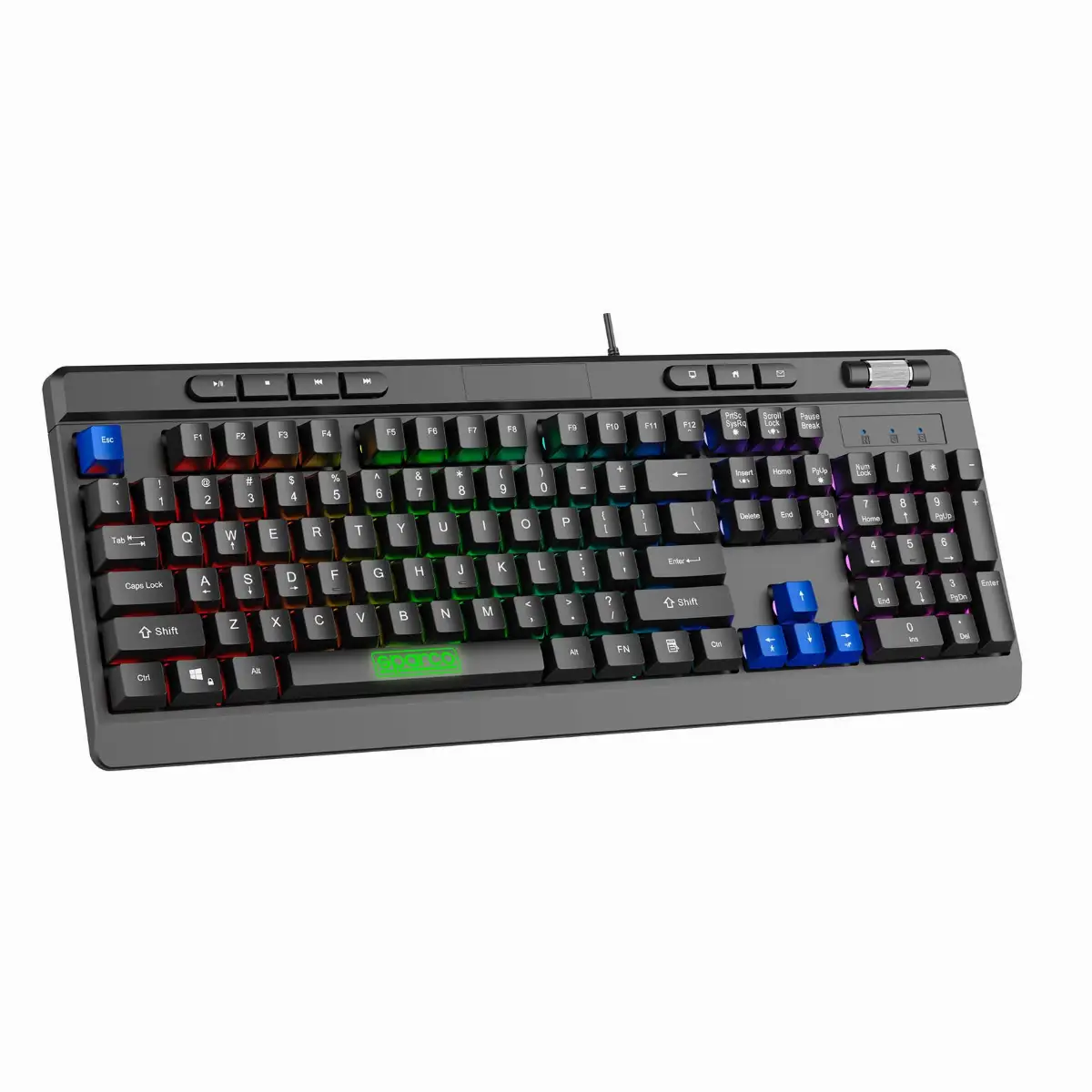 TASTIERA GAMING SPARCO STEALTH MEMBRANA RGB USB