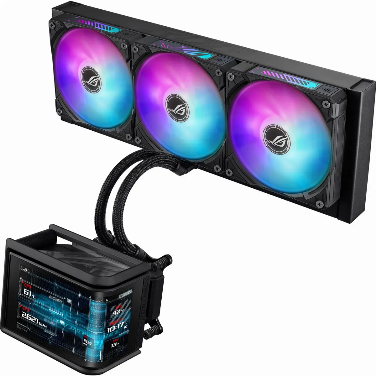 DISSIPATORE A LIQUIDO ASUS ROG RYUO IV SLC 360 ARGB SCHERMO AMOLED CURVO 90RC0151-B0EAY0
