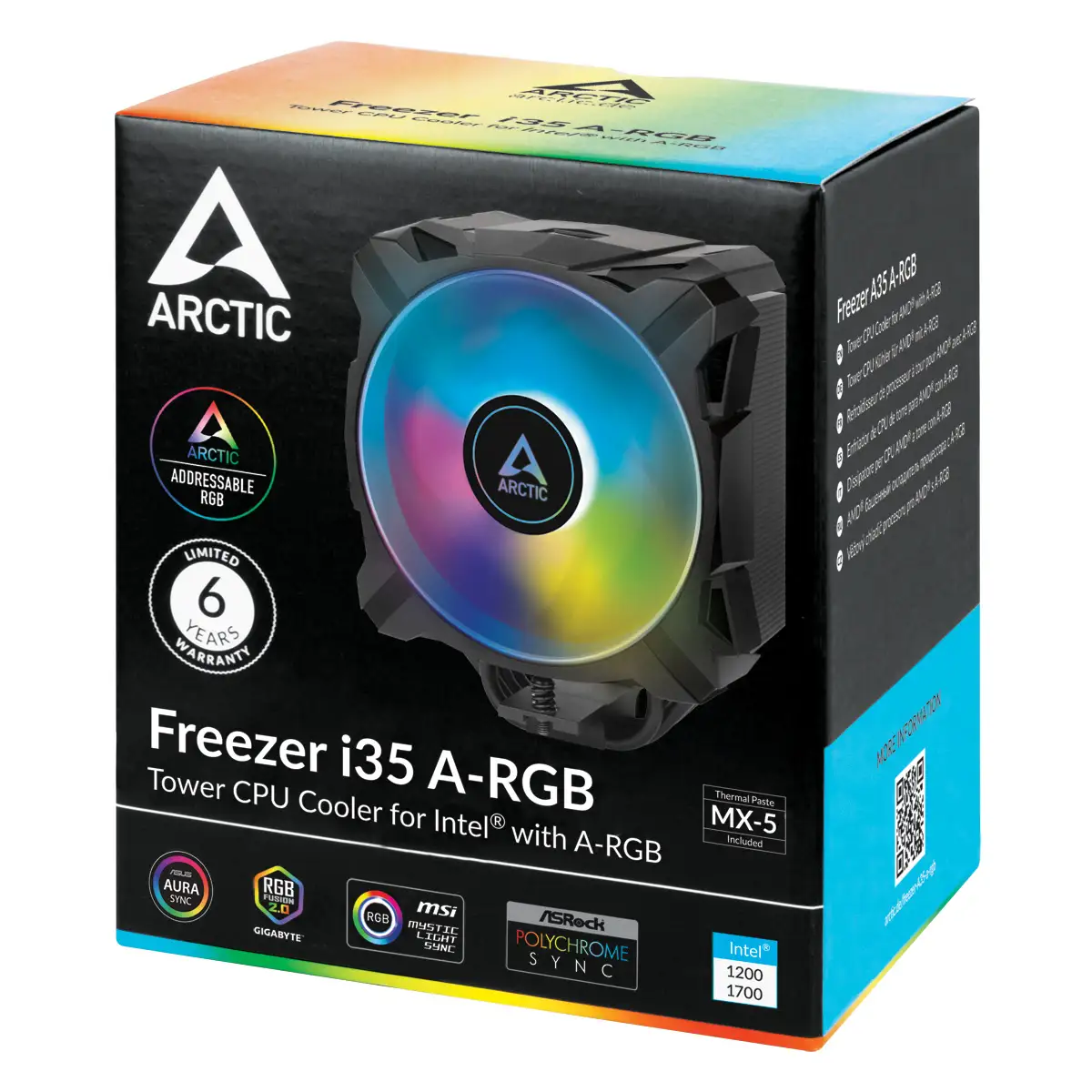 DISSIPATORE ARCTIC FREEZER I35 ARGB "INTEL" LGA1200 LGA1700 ACFRE00104A