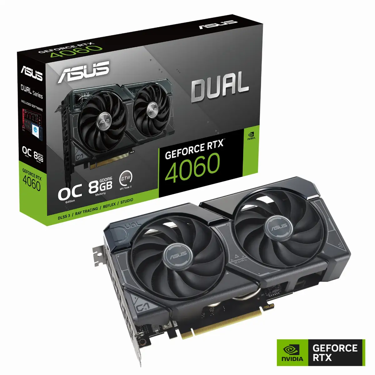 SVGA ASUS DUAL RTX4060 O8G 8GB DDR6X PCIE 4.0 HDMI DP 90YV0JC0-M0NA00