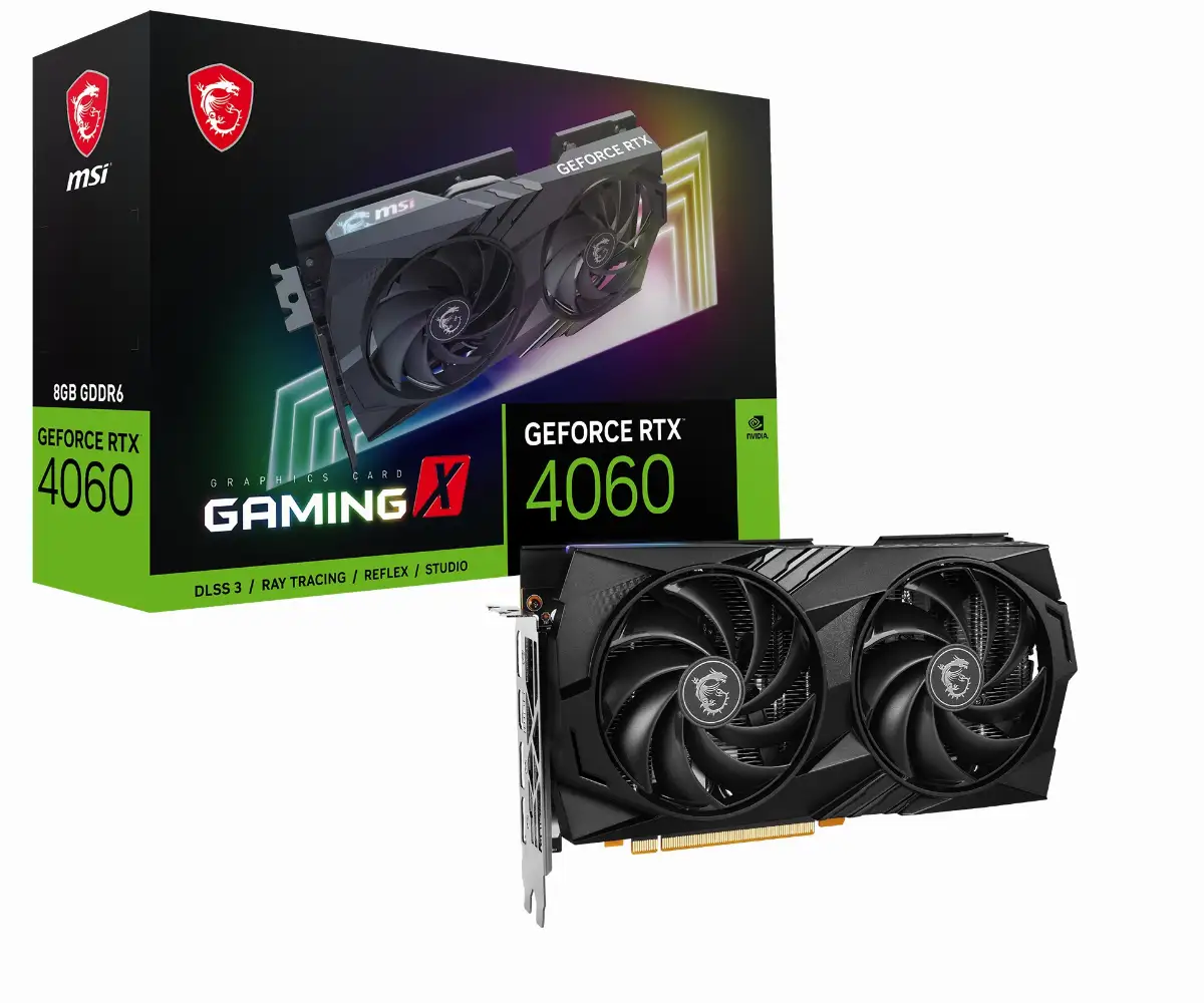 SVGA MSI RTX4060 GAMING X 8G OC 8GB DDR6 HDMI DP