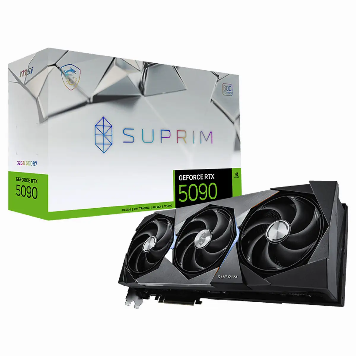 SVGA MSI RTX5090 SUPRIM X SOC 32G 32GB DDR7 DLSS 4 HDMI DP BLACK 912-V530-012