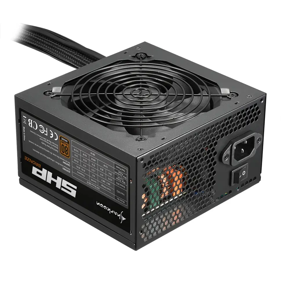 ALIMENTATORE ATX 600W SHARKOON SHP BRONZE 80+