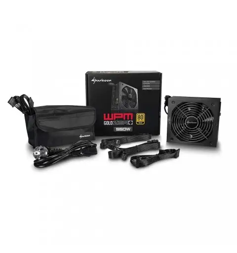 ALIMENTATORE SEMI MODULARE ATX 550W SHARKOON WPM GOLD ZERO 80+