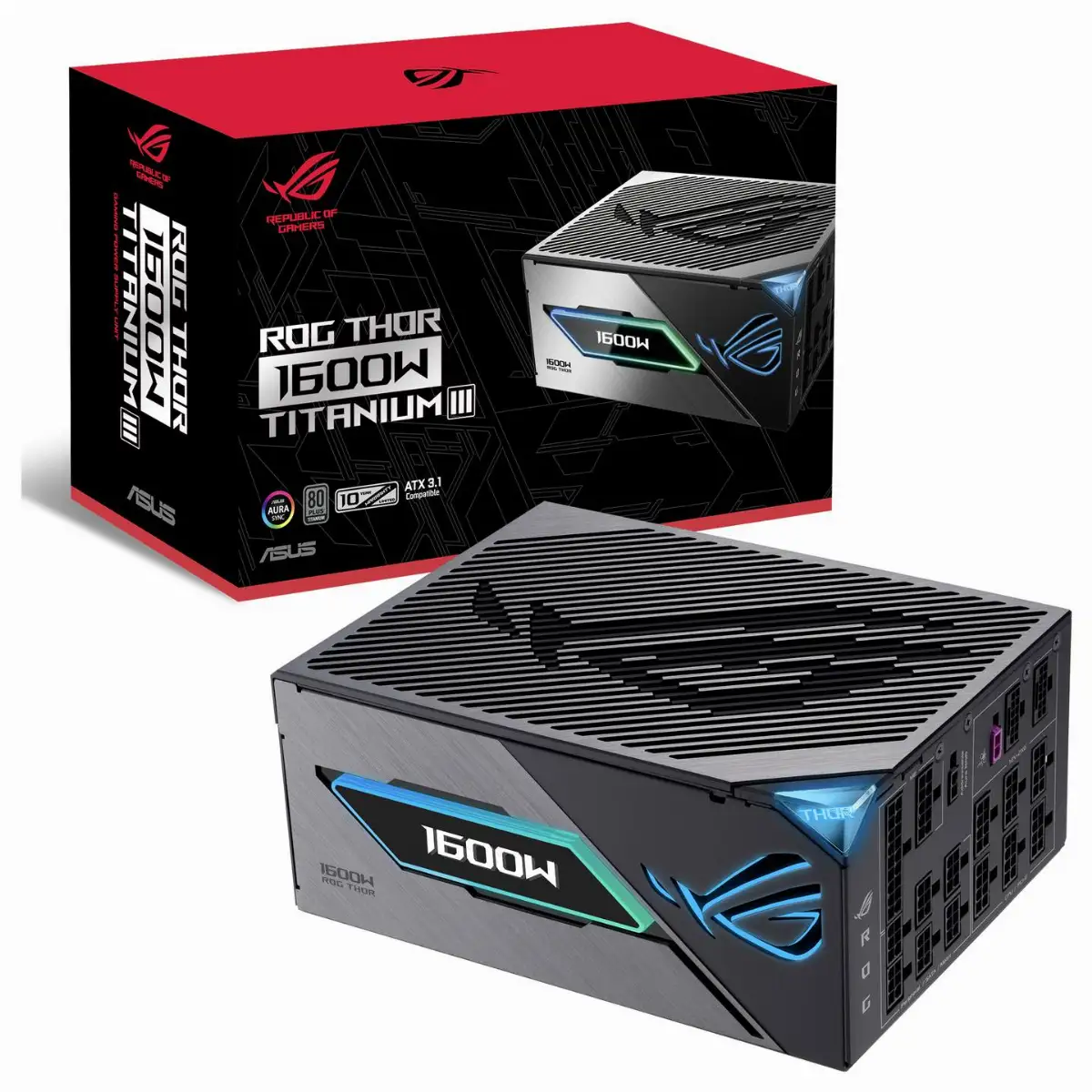 ALIMENTATORE MODULARE ATX 1600W ROG THOR 1600T3-GAMING 80+ TITANIUM 90YE00V1-B0NA00