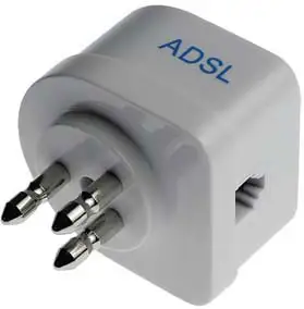 PRESA TRIPOLARE TELEFONO-ADSL