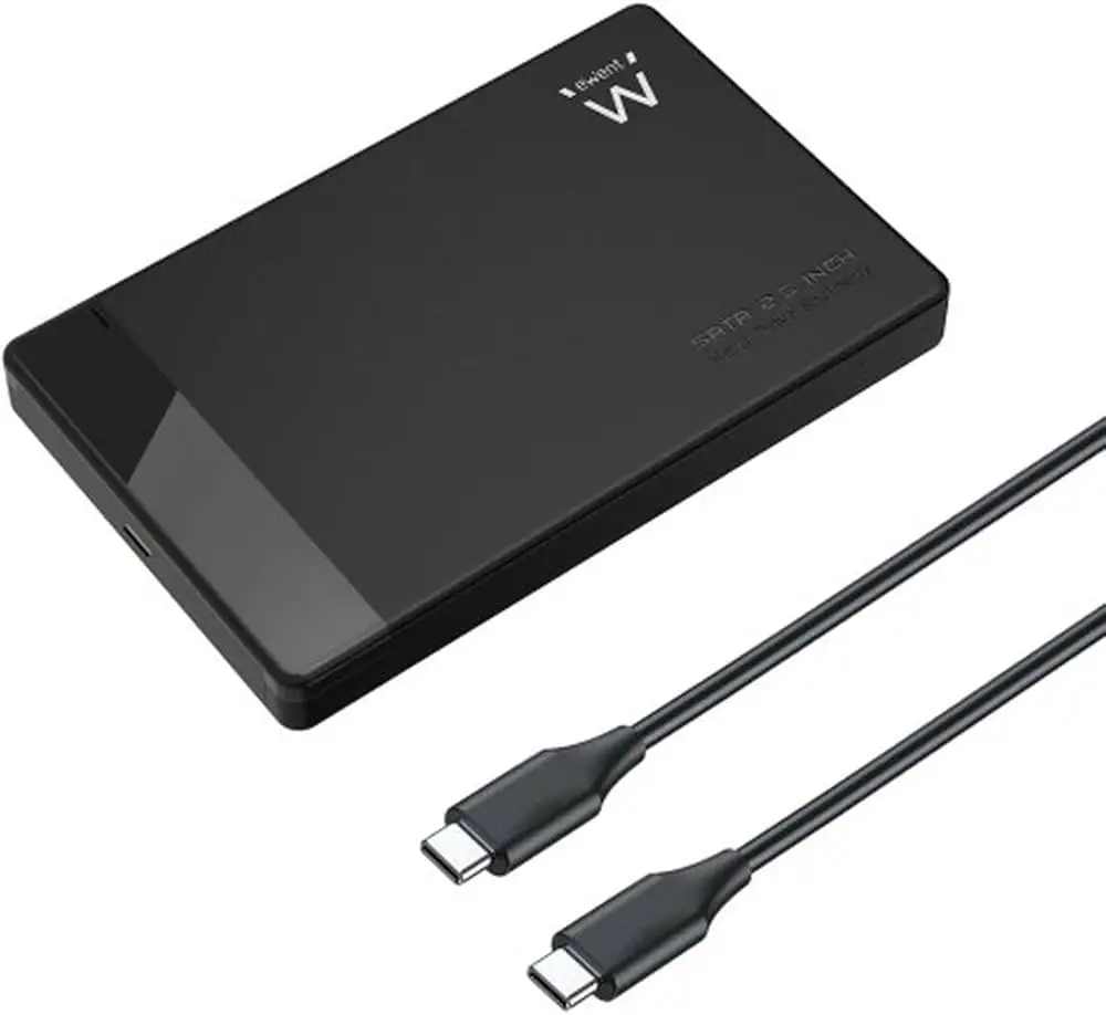 BOX EST. USB TYPE C PER HD 2,5" SATA NERO EW7073