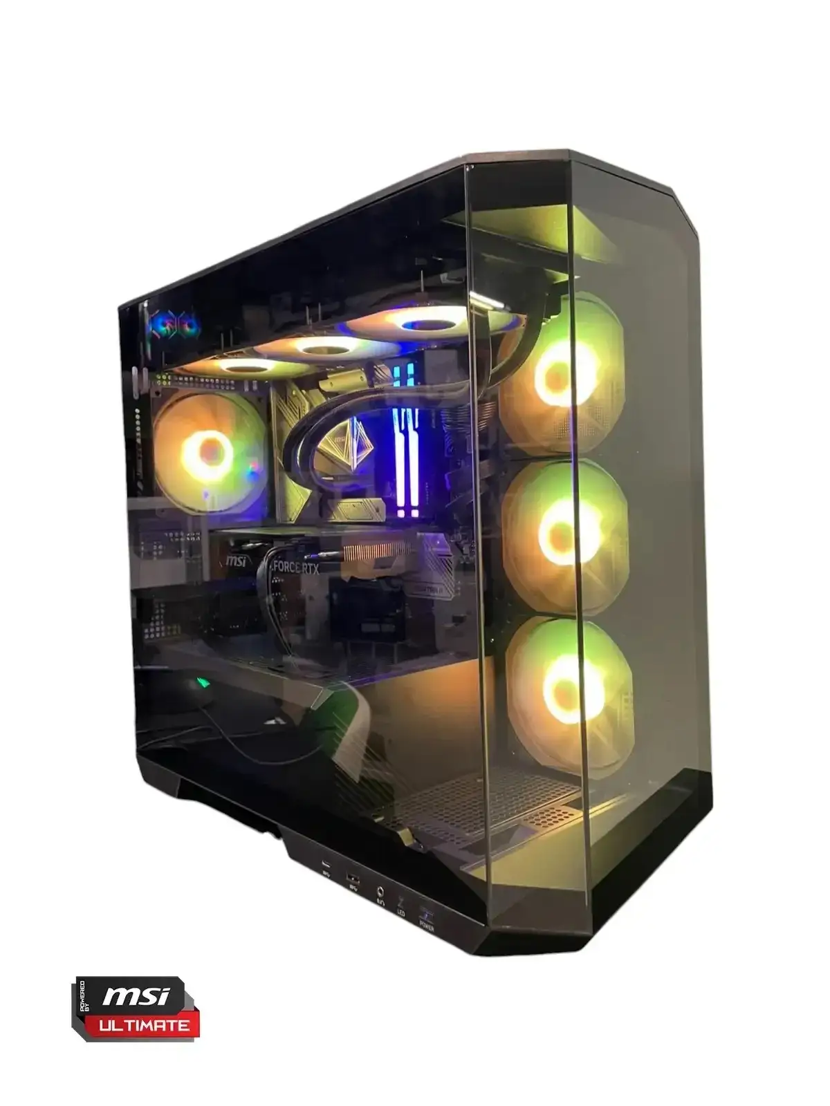 POWERED BY MSI - AMD RYZEN 7 7700X 32GB SSD 1TB VGA RTX4060 8GB CASE PANO M100R 650W