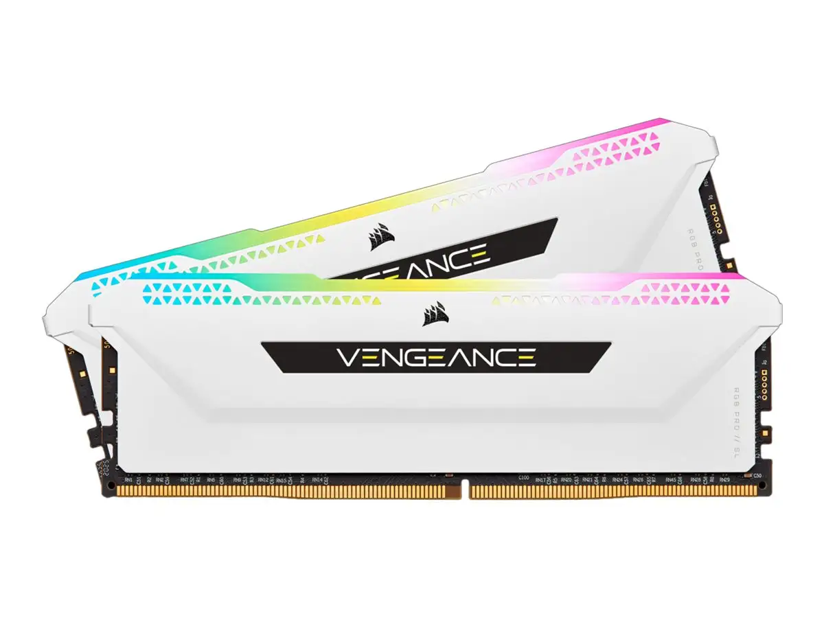 RAM 32GB (2x16) 3600MHZ CORSAIR VENGEANCE RGB PRO SL DDR4 CL18 BIANCA CMH32GX4M2D3600C18W