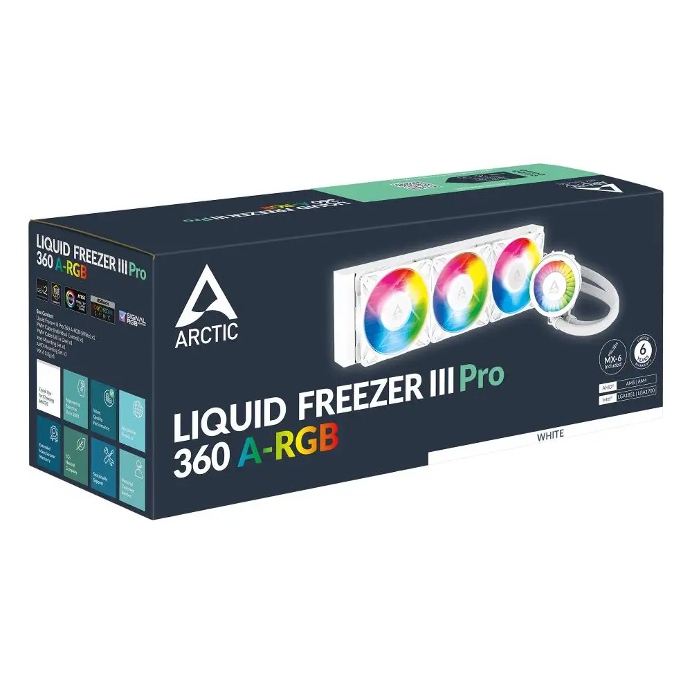 DISSIPATORE A LIQUIDO ARCTIC FREEZER III PRO 360 A-RGB LGA1700 LGA1851 "WHITE" ACFRE00188A