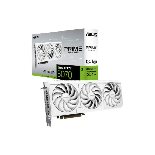 SVGA ASUS PRIME RTX5070 O12G OC 12GB DDR7 DLSS 4 PCIE 4.0 HDMI DP "WHITE" 90YV0M19-M0NA00