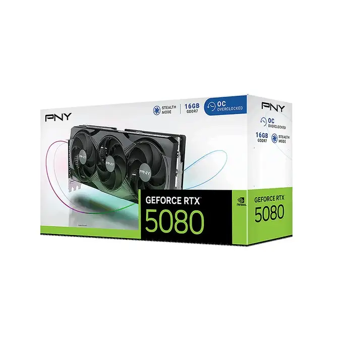 SVGA PNY RTX5080 TRIPLE FAN OC 16G 16B DDR7 HDMI DP VCG508016TFXPB1