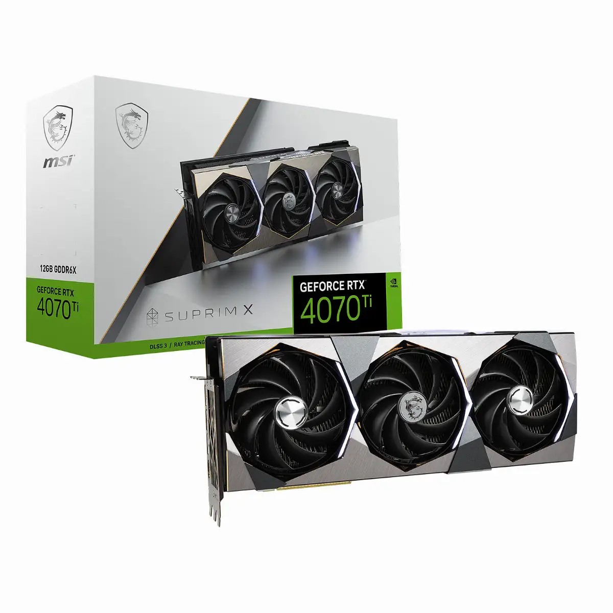 SVGA MSI RTX4070Ti SUPRIM X 12G 12GB DDR6X HDMI DP