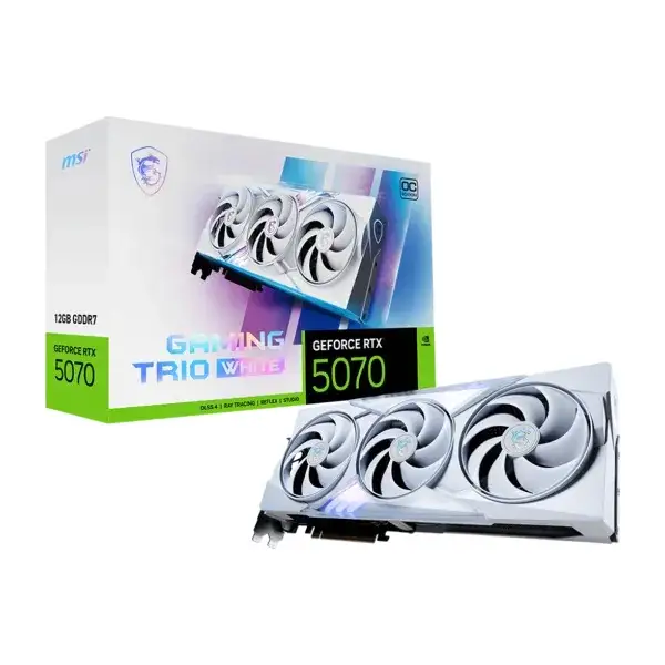 SVGA MSI RTX5070 GAMING TRIO OC 12G 12B DDR7 HDMI DP WHITE