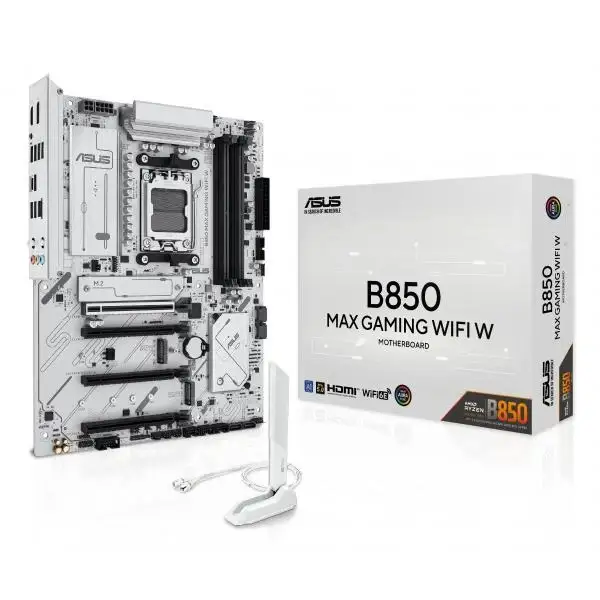 MB ASUS TUF GAMING B850-BTF WIFI B850 AM5 DDR5 HDMI PCIE 5.0 SATA3 M.2 WIFI BT USB ATX "WHITE" 90MB1KW0-M0EAY0