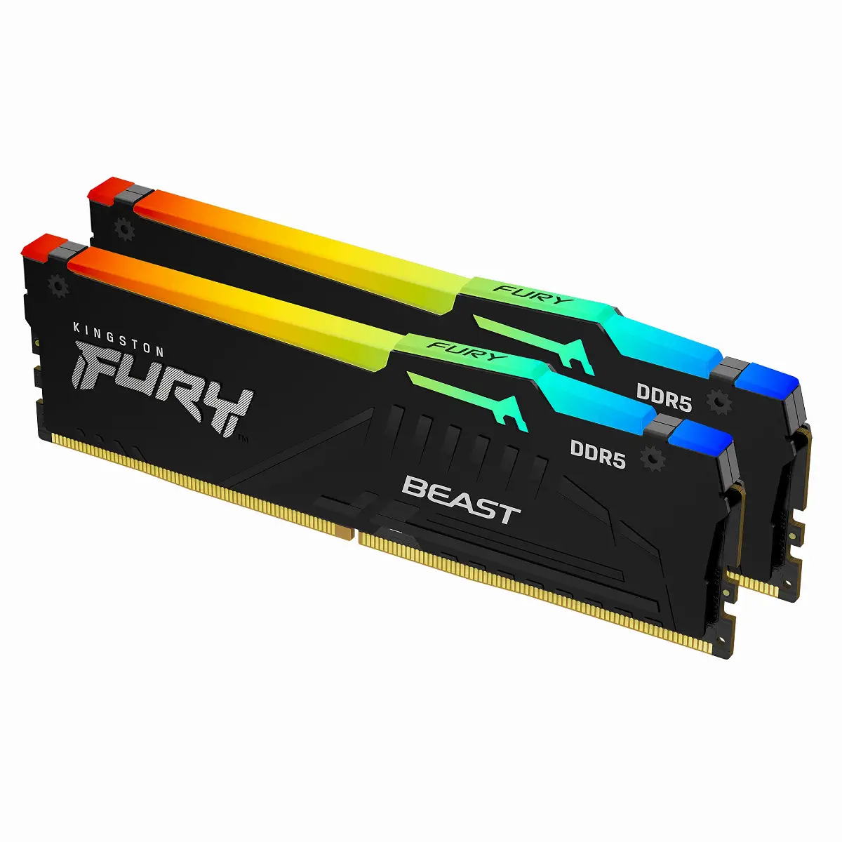 RAM 32GB (2x16GB) 6000MHZ DDR5 RGB FURY BEAST BLACK KINGSTON KF560C36BBE2AK2-32