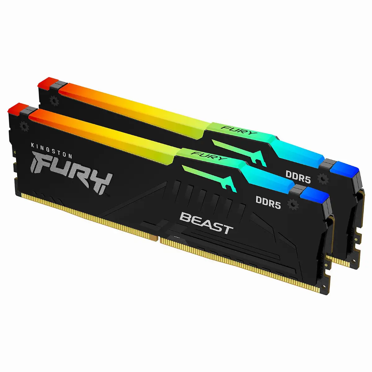RAM 32GB (2x16GB) 5600MHZ DDR5 RGB FURY BEAST BLACK KINGSTON KF556C36BBEAK2-32