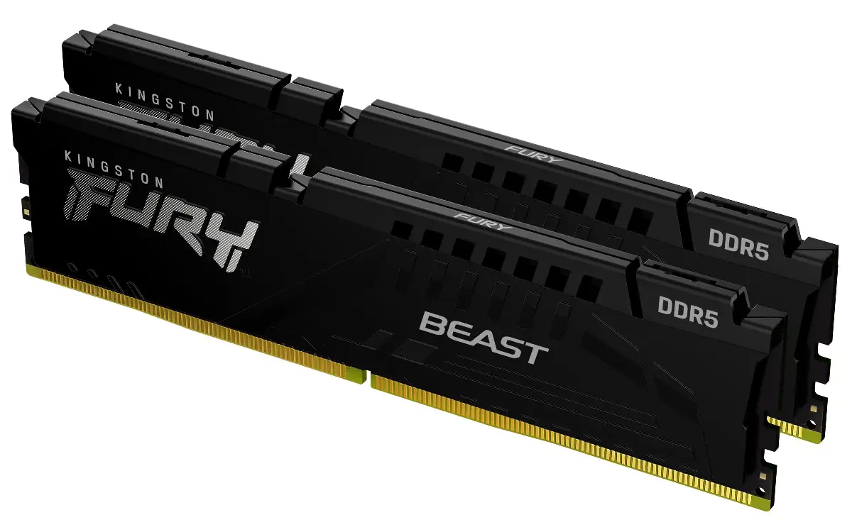 RAM 32GB (2x16GB) 6000MHZ DDR5 CL36 FURY BEAST BLACK KINGSTON KF560C36BBE2K2-32