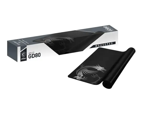 Mouse Pad Gaming Msi Agility Gd80 1200x600mm Nero