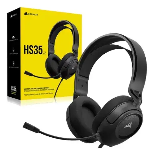 Cuffie Corsair Gaming Hs35 V2 7.1 Surround Carbon Usb + Jack Ca-9011386-eu