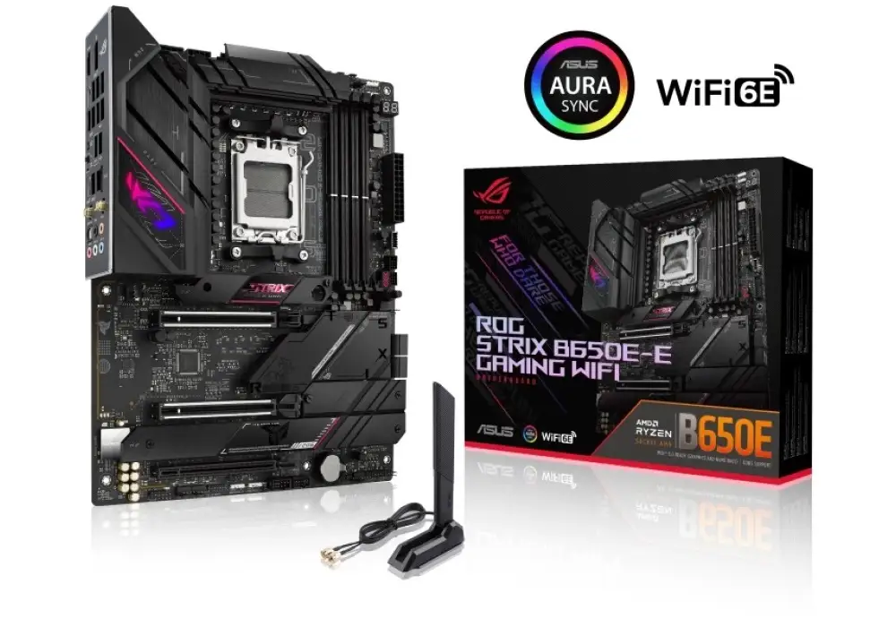 Mb Asus Rog Strix B650e-e Gaming Wi-fi Am5 Ddr5 Glan Sata Usb 3 M.2 90mb1bb0-m0eay0