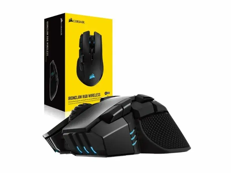 Mouse Gaming Wirekess Corsair Ironclaw Rgb 18000 Dpi Black Ch-9317011-eu
