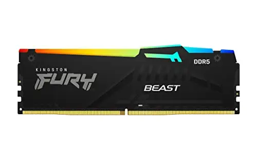 Ram 16gb 5600mhz Ddr5 Fury Beast Rgb Kingston Kf556c40bba-16
